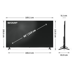 Sharp 85HP5265E 215,9 cm Smart LED-LCD TV - 4K UHDTV - Hoher Dynamikbereich (High Dynamic Range, HDR) - 2159 mm Klasse - H