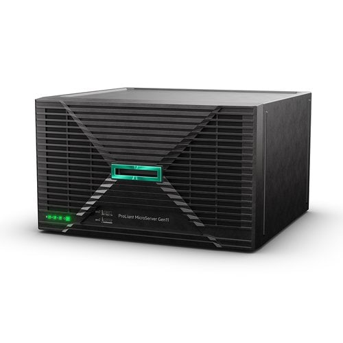 HPE ProLiant MicroServer Gen11 E-2434 4c 32GB-U 4LFF-NHP 2x4TB HDD 180W External PS EMEA Cmp Mod Svr
