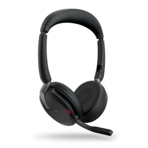 Jabra Evolve2 65 Flex Kabellos Auf den Ohren Stereo Headset - Binaural - Ohraufliegend - 20 Hz bis 20 kHz Frequenzgang - 3
