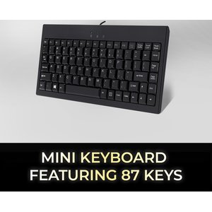 Adesso EasyTouch AKB-110B Keyboard - Cable Connectivity - USB Interface - English, French - Black - Membrane Keyswitch - 8