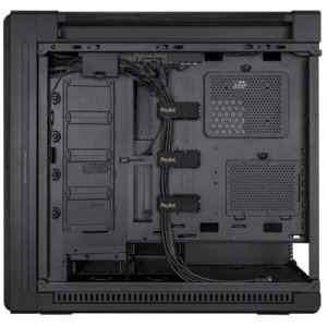 PA602 PROART CASE WOOD TG EDITION 420mm radiator support 1x 140mm and 2x 200mm fans pre-installed front panel IR dust indi