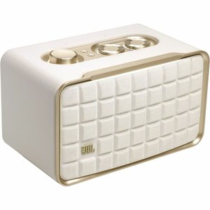 JBL Authentics 200 Speaker (White) + Spinner BT Turntable (Black/Gold) Bundle