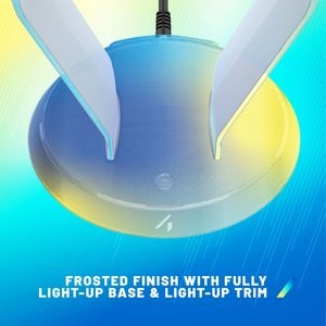 Light Up Frosted RGB Headset Stand With USB Charging Ports