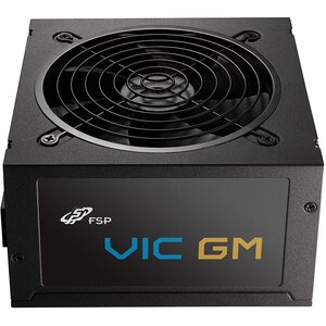 FSP 750W VIC GM ATX 3.1 GOLD MODULAR BLACK PSU, SUPPORTS PCIE 12V-2X6, BLACK FLAT MODULAR CABLES, DC-DC MODULE , AND SAFET