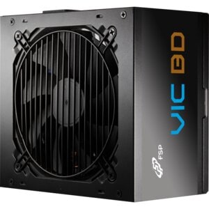 FSP 650W VIC BD ATX 3.1 BRONZE NON MODULAR BLACK PSU, EMBOSSED CABLES, 105? BULK CAPACITOR, DC-DC MODULE, AND SAFETY PROTE