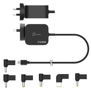 67W GaN PD USB-C Mini Charger with 6 Types of DC Connector