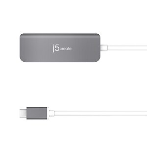 j5create JCD371 USB Type C Docking Station for Mouse, Monitor, Notebook, Projector, Flash Drive - Charging Capability - Sp