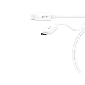 j5create 70.10 cm Coaxial Data Transfer Cable - First End: 1 x USB 3.1 type c - male - Second End: 1 x USB 3.1 type c - ma