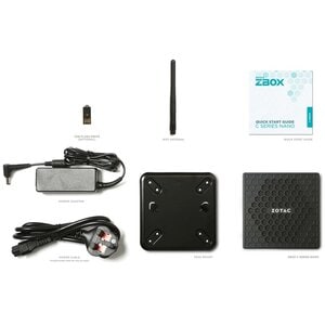 ZBOX CI331 nano - Celeron N5100 - 4GB RAM - 240GB SSD - Fanless - DisplayPort, HDMI, VGA - Windows 11 IoT Enterprise LTSC 