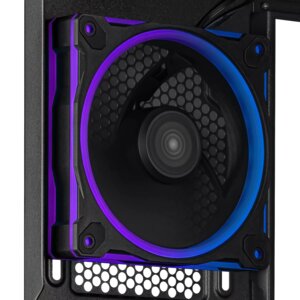 ASUS Prime AP202 MicroATX Case with Tempered Glass, ARGB (Black)