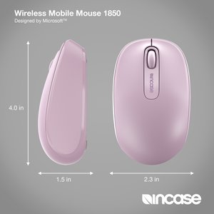 Incase Wireless Mobile Mouse 1850 - Light Orchid - Designed by Microsoft™