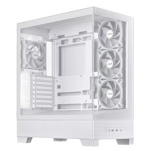 ASUS A31 PLUS Case - Mid Tower - ARGB - ATX, Micro-ATX, Mini-ITX, BTF - White
