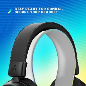 Light Up Frosted RGB Headset Stand With USB Charging Ports