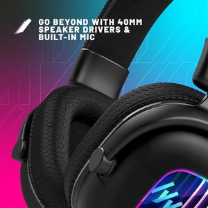 RADAR Light Up RGB Gaming Headset 3D Mirror for PS5, PS4, XBOX, Nintendo Switch2, Nintendo Switch, PC & Mobile
