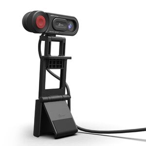 j5create JVU250 Webcam - 2 Megapixel - 30 fps - Black - USB Type A/USB Type C - 1 Each - Full HD - 1920 x 1080 Video - CMO