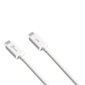 j5create 70.10 cm Coaxial Data Transfer Cable - First End: 1 x USB 3.1 type c - male - Second End: 1 x USB 3.1 type c - ma