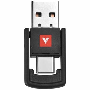Verbatim Presentation Pointer - Radio Frequency - USB Type C, USB Type A - Laser - Grey - Wireless - 30 m - 2.40 GHz - Rec