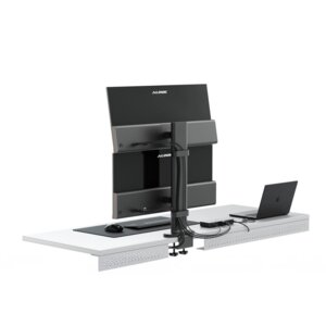 Elevate Dual Vertical Monitor Stand for 34" Edge Monitors - Space Grey