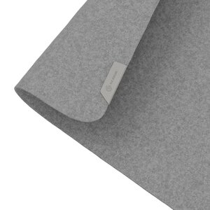Premium Felt Desk Mat - Light Grey