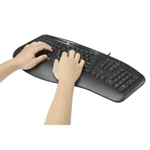 3 Colour Illuminated 2X Large Print Ergonomic Keyboard - Buy 10 Get 1 FREE