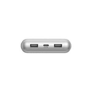 Belkin BoostCharge Power Bank - Silver - For iPhone - 1 x Type-C 15W - 20000 mAh - 3 x USB - Silver