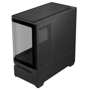 ASUS Prime AP202 MicroATX Case with Tempered Glass, ARGB (Black)