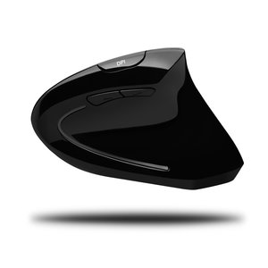 iMouse E10 Vertical Ergonomic Mouse - 2.4 GHz Wireless - 6 Button(s) - 1600 dpi - Scroll Wheel - Right-handed - AAA Batter