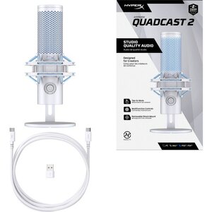 HyperX QuadCast 2 - USB Microphone (Frost)