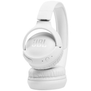 JBL Tune 510BT Wireless Over-the-head Stereo Headset - White - Binaural - Circumaural - Bluetooth - 32 Ohm - 20 Hz to 20 kHz