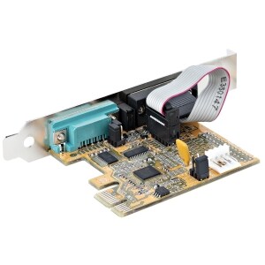 StarTech.com Serial Adapter - Low-profile Plug-in Card - PCI Express x1 - PC, Linux - 2 x Number of Serial Ports External