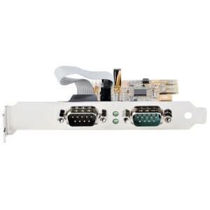 StarTech.com Serial Adapter - Low-profile Plug-in Card - PCI Express x1 - PC, Linux - 2 x Number of Serial Ports External