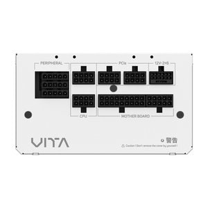FSP VITA GM 750W PSU complies with ATX 3.1, supports PCIe 12V-2x6, features Gold certification, LLC Resonant-converter Top