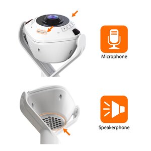 360 deg AI-Powered Webcam with Speakerphone