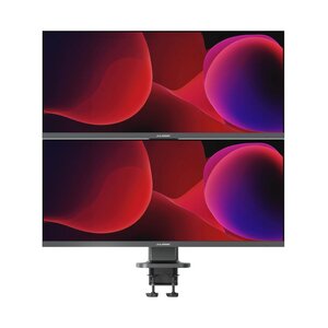 Elevate Dual Vertical Monitor Stand for 34" Edge Monitors - Space Grey
