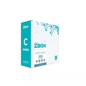 ZBOX CI331 nano (Barebone) - Celeron N5100 - Dual Gigabit Ethernet, Wi-Fi 5 and Bluetooth 5 - VESA Mount Ready - 2 x USB 3