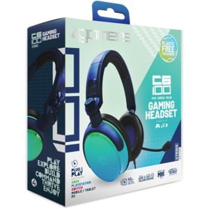 C6-100 Gaming Headset Strike Green & Blue For PS5, PS4, XBOX, Nintendo Switch 2, Nintendo Switch PC & Mobile