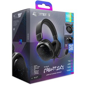 RADAR Light Up RGB Gaming Headset Night Sky for PS5, PS4, XBOX, Nintendo Switch 2, Nintendo Switch, PC & Mobile