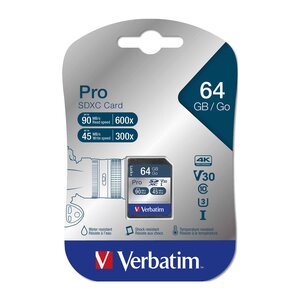 Verbatim Pro SDXC 64GB UHS-l