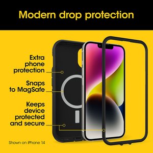 OtterBox Defender Series XT Rugged Case for Apple iPhone 15 Pro Smartphone - Black - Drop Resistant - Plastic