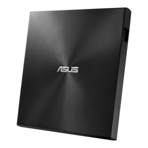 ASUS ZenDrive U8M Black ultra-slim external DVD drive writer USB C interface compatible with Windows and Mac OS M-DISC sup