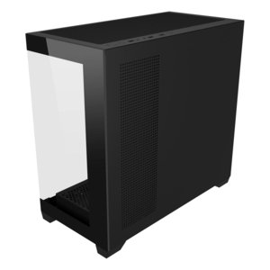 FSP S340-BA Tempered Glass M-ATX Mid Tower Gaming Case Black Pre-installed 120mm x 2 reverse ARGB fans and 1 ARGB fan
