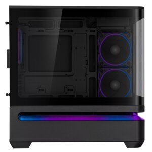 ASUS Prime AP202 MicroATX Case with Tempered Glass, ARGB (Black)