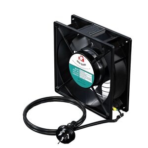 Single 120mm Fan with 240 Volt Cable and Integrated Ground Wire, no metal cover, AU Standards