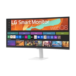 LG 34U601SA-W 34IN QHD CURVED 1800R 3440x1440 VA SMART MONITOR HDMI BT WIFI USB-A SPK TILT 3 YEARS WARRANTY