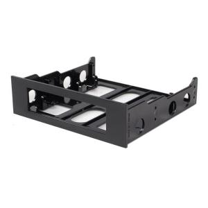 StarTech.com 3.5" to 5.25" Front Bay Mounting Bracket - Desktop Front Bay Adapter - Black - Plastic - 1 Each