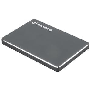 Transcend StoreJet 25C3 2 TB Portable Hard Drive - 2.5" External - SATA - Iron Grey - Desktop PC Device Supported - USB 3.0