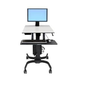 WorkFit-C, Single LD Sit-Stand Workstation for Standard Display (2.7 to 7.3 kg) - Black