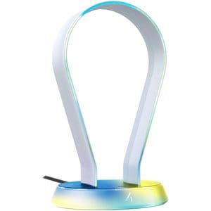 Light Up Frosted RGB Headset Stand With USB Charging Ports