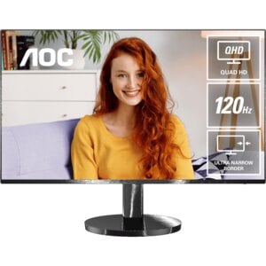 27in IPS QHD 4ms GTG 120Hz HDR10 Adaptive Sync USB-C HDMI USB 3.2-Hub Flicker Free Speakers VESA 100x100mm