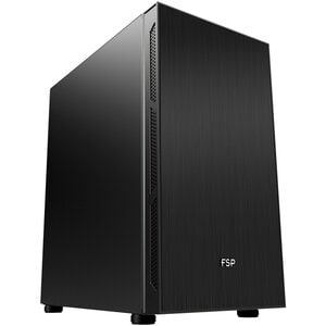 FSP CST220S M-ATX SILENT OFFICE CASE BLACK, USB3.0 X2. TYPE-C X1, PRE-INSTALLED 120MM FAN X 3, SUPPORT 260MM LENGTH VGA AN